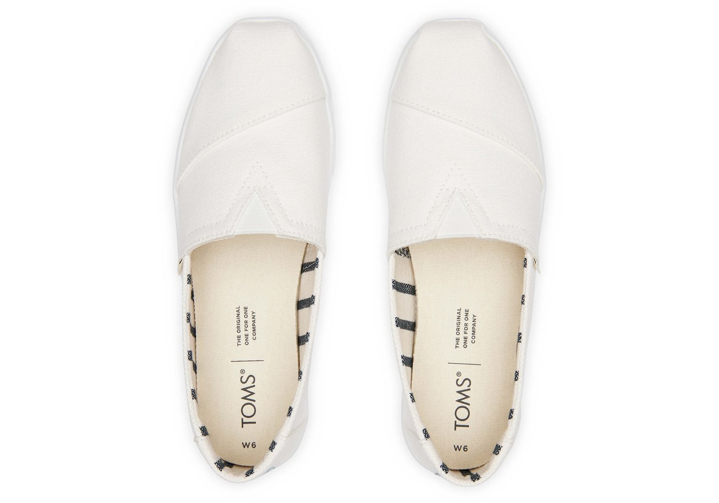 Toms Espadryle Damskie Białe - Alpargata Cupsole Slip On - 59RIMBXTV